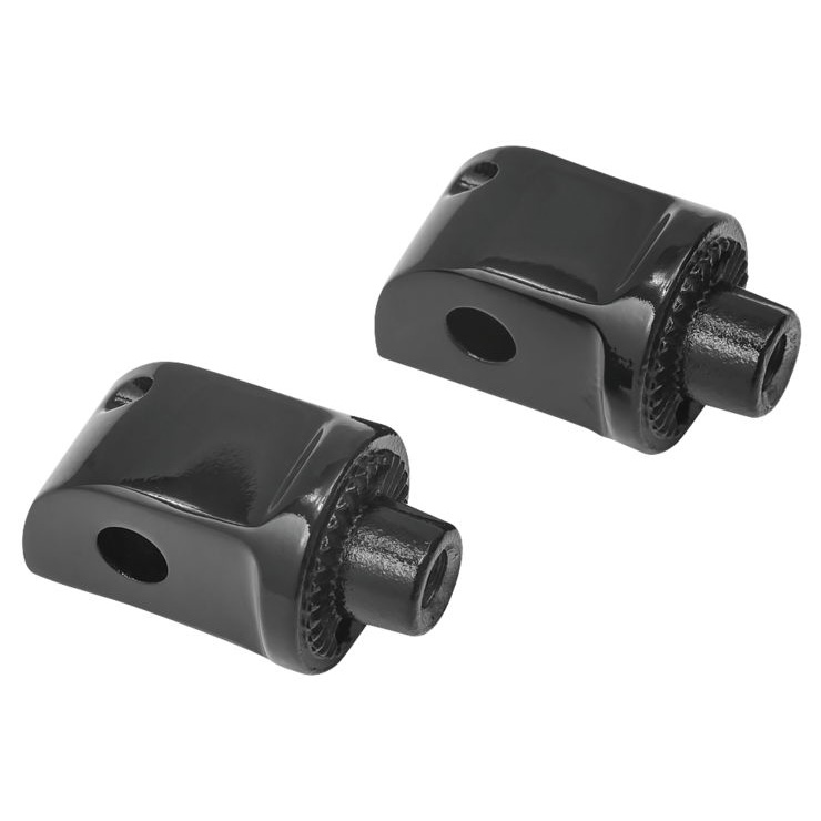 Kuryakyn Splined Adapter Pegs Mounts Gloss Black For Oem Peg