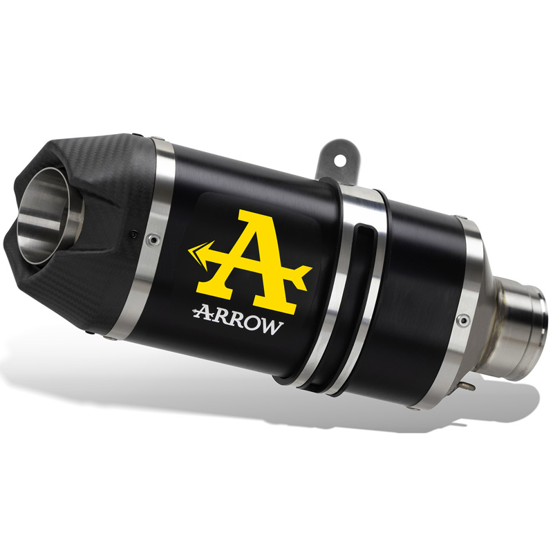 Arrow Akn Indy Race Slip On Exhaust Aluminum Dark For Honda Cb