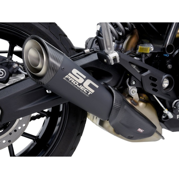 SC Project D40 T41MB S1 Slip On Exhaust Matte Black For Ducati