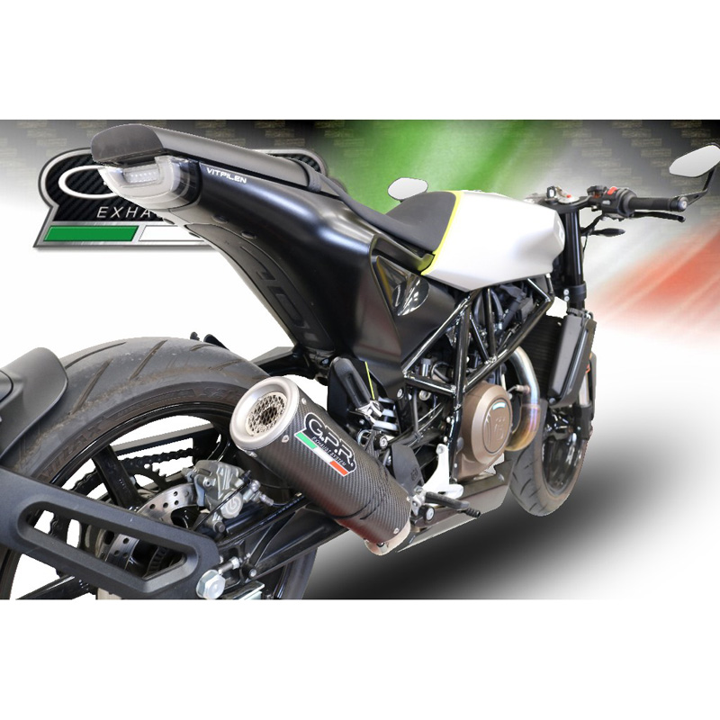 Gpr E Hu M Ca M Carbon Slip On Exhaust For Husqvarna Svartpilen