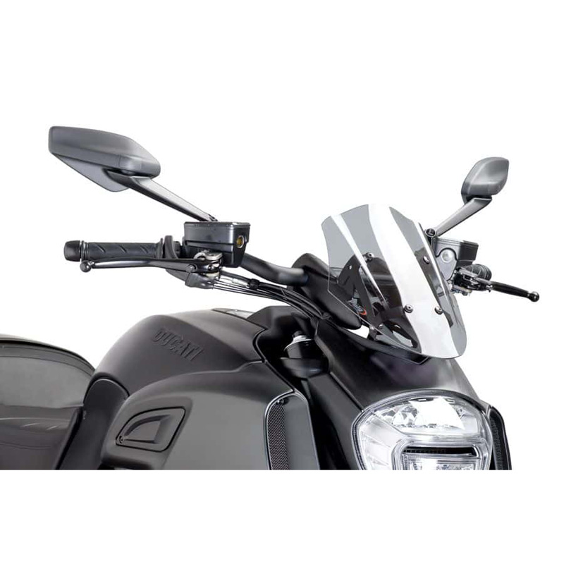 Puig W Naked New Generation Touring Windshield For Ducati Diavel