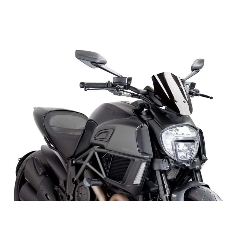 Puig 7592N Naked New Generation Sport Windshield For Ducati Diavel