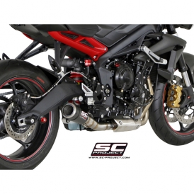 exhaust street triple 675