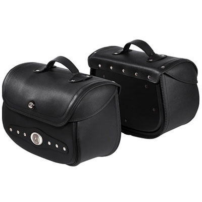 lockable leather saddlebags