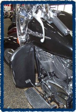 view Sage Brush Engine Guard Chaps - Shadow 1100 ACE Tourer with Cobra Bar