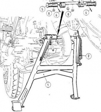 view Hepco & Becker 505.901 Center Stand for Honda CB600F Hornet up to '02