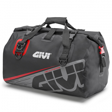 view Givi EA115GR Waterproof Rear Rack Bag 40 Liter, Grey / Red