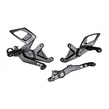 view Bonamici B005 Rearsets, Black for BMW S1000RR/HP4 (2015-2018)