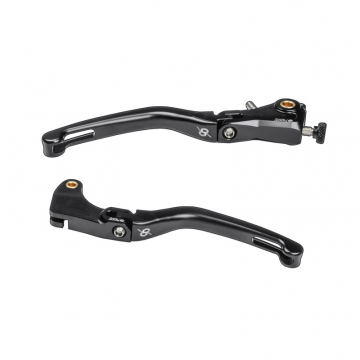 view Bonamici KL01-BLACK Folding Levers, Black for Aprilia RSV4 (2009-)