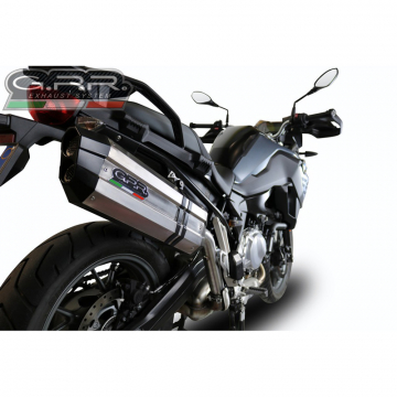 view GPR BMW.95.SOIN Sonic Inox Slip-on Exhaust for BMW F750GS '18-'19