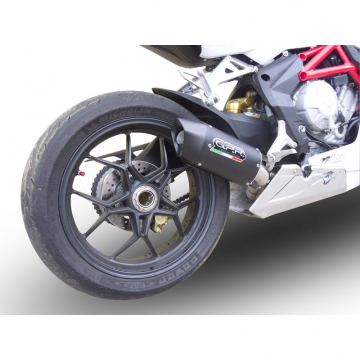 view GPR E4.MV.13.FNE4 Furore Evo4 Nero Slip-on Exhaust for MV Agusta F3 675 (2017-)