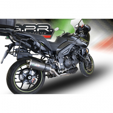 view GPR E4.T.86.DUAL.CA Dual Carbon Slip-on Exhaust for Triumph Tiger 1050 (2016-2019)
