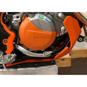 view AXP AX1451 Skid Plate, Orange for KTM 125/150XCW (2017-), 150EXC (2020-)