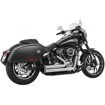 view Freedom Performance HD00732 Independence Shorty Exhausts, Chrome Harley Softails (2018-)