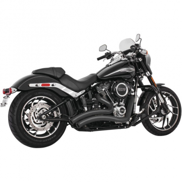 view Freedom Performance HD01181 Sharp Curve Radius Exhaust, Black Harley Softails (2018-)