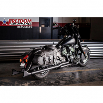 view Freedom Performance IN00037 2.5" Sharktail Exhaust with Headers, Black Indian Chief '14-