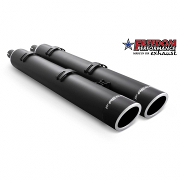 view Freedom Performance IN00043 4" Slip-on Exhausts, Black for Indian Challenger