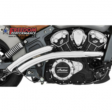 view Freedom Performance IN00075 Radical Radius Exhaust, Chrome for Indian Scout/Sixty '15-