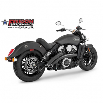 view Freedom Performance IN00076 Radical Radius Exhaust, Black for Indian Scout '15-