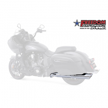 view Freedom Performance IN00142 Left Ghostpipe Exhaust, Chrome/Slash for Indian Challenger