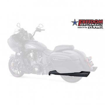view Freedom Performance IN00146 Left Ghostpipe Exhaust, Black/Slash for Indian Challenger