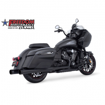 view Freedom Performance IN00227 Eagle 4 inch Slip-on Exhausts, Black for Indian Challenger