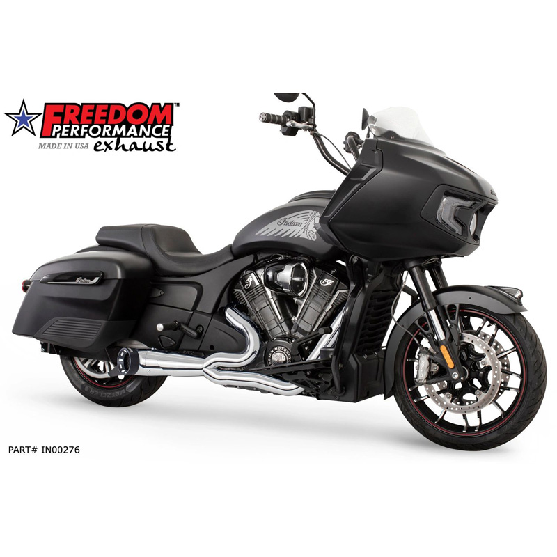 Freedom Performance IN00276 Turnout 21 Side Dump Full Exhaust, Chrome