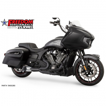 view Freedom Performance IN00280 Turnout 2-1 Side Dump Full Exhaust, Black Combo Indian Challenger