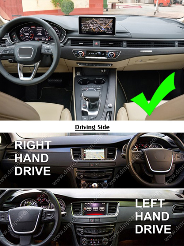 showing left and right drive dashboard