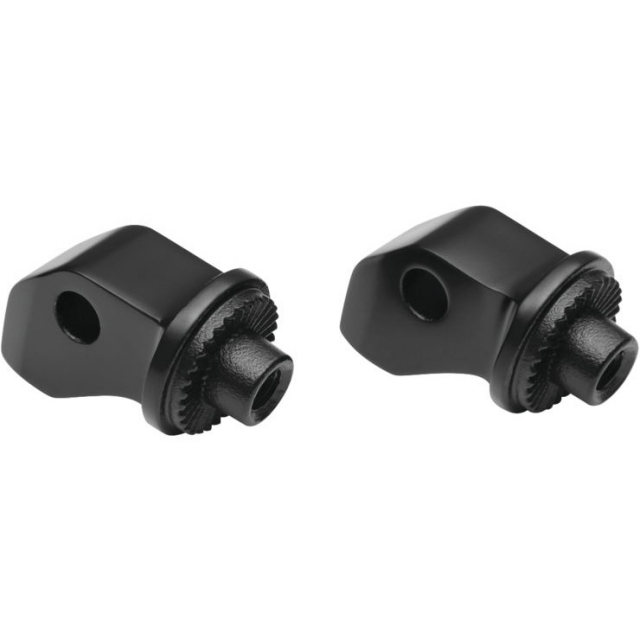 Kuryakyn 8893 Splined Adapter / Pegs Mounts, Black for Front OEM