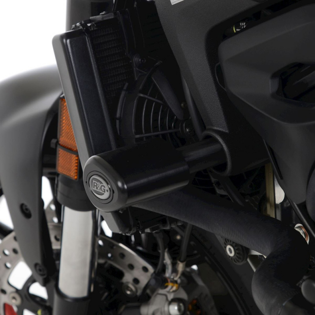 R&G CP0526BL Aero Style Crash Protectors, No-Drill for Ducati