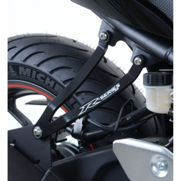 view R&G EH0063BK Exhaust Hanger, Black for Yamaha YZF-R25 '14-'20 / YZF-R3 '15-'20