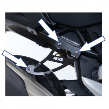 view R&G EH0093BK Exhaust Hanger, Black for Honda CB500X & CB400X (2019-)
