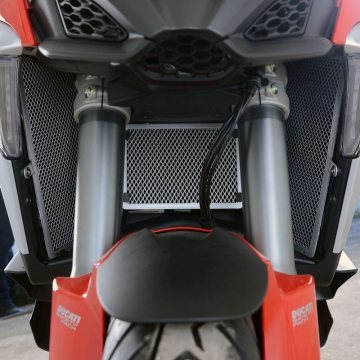 view R&G RAD0269RE Radiator Guard, Red for Ducati Multistrada V4 (2021-)