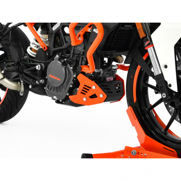 view Zieger 10003189 Skid Plate, Black/Orange for KTM 125 Duke (2017-)