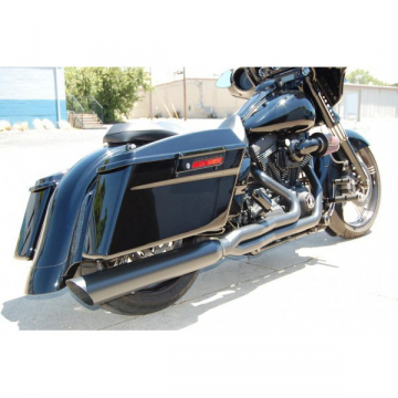 view D&D 566Z-31 Boss Boarzilla 2:1 Full Exhaust, Black for Harley Touring '09-'16