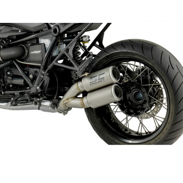 view SC-Project B18-DT36T Dual CR-T Exhaust for BMW RnineT / Racer (2014-)