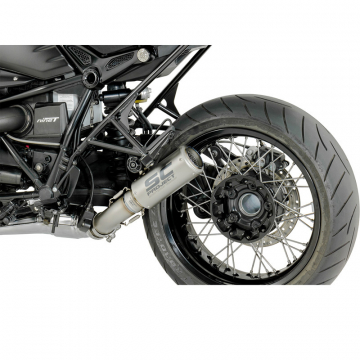 SC-Project B18-T38T CR-T with Titanium Link Pipe Exhaust for BMW RnineT / Racer (2014-)