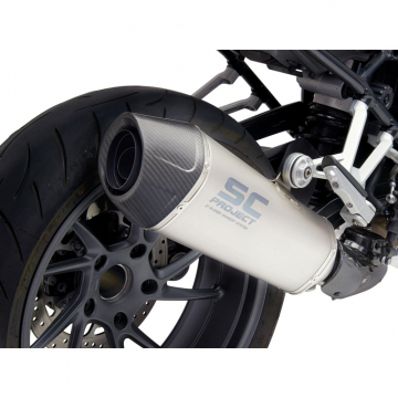 view SC-Project B29-122T X-plorer II Slip-on Exhaust, Titanium for BMW R1200R/RS '17-'18