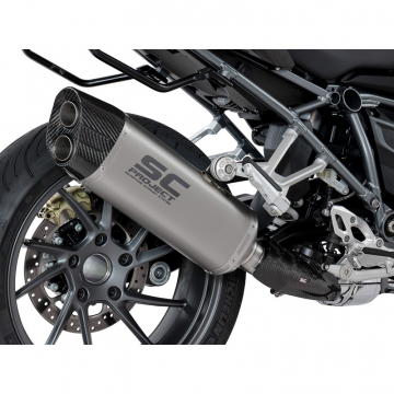 view SC-Project B29-85T Adventure Slip-on Exhaust, Titanium for BMW R1200R/RS '17-'18