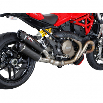 view SC-Project D12-D27C GP-Tech Dual Exhaust for Ducati Monster 1200 / S (2014-2016)