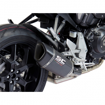 view SC-Project H27-90 SC1-R Slip-on Exhaust for Honda CB1000R (2018-)