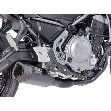 view SC-Project K26-C103MB SC1-R GT Full Exhaust, Black Kawasaki Ninja 650/Z650 '17-'21