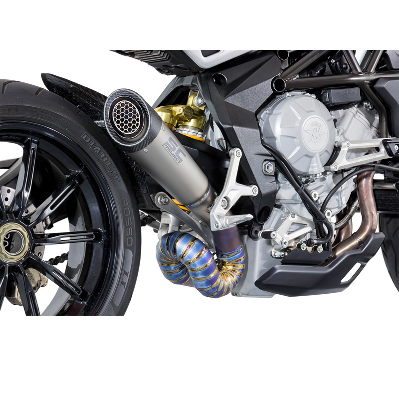 Sc Project M02 Lt41tr S1 Titanium Exhaust For Mv Agusta Brutale 675 2012 2015 Accessories