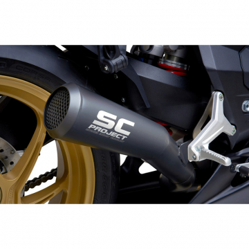 view SC-Project M10-21A70SMB Conic 70s Style Slip-on Exhaust for MV Agusta Superveloce 800 '19-