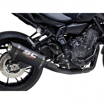 view SC-Project Y33-CDEMB124C SC1-S Full Exhaust, Carbon for Yamaha MT-07 (2021-)