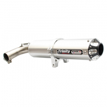 view Trinity TR-4158S Stage 5 Slip-on Exhaust, Brushed for Yamaha YXZ1000R, SS /SE '16-'21