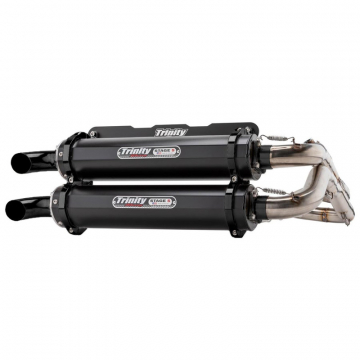 view Trinity TR-4166D-C2 Stage 5 Dual Full Exhaust, Cerakote Black for Polaris RZR RS1 '18-