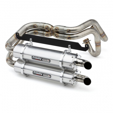 view Trinity TR-4170D Stage 5 Dual Full System Exhaust, Brushed for Honda Talon (2019-2021)