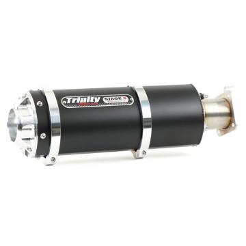 view Trinity TR-4176S-BK Stage 5 Stinger Slip-on Exhaust, Black for Kawasaki Teryx KRX 1000 '20-